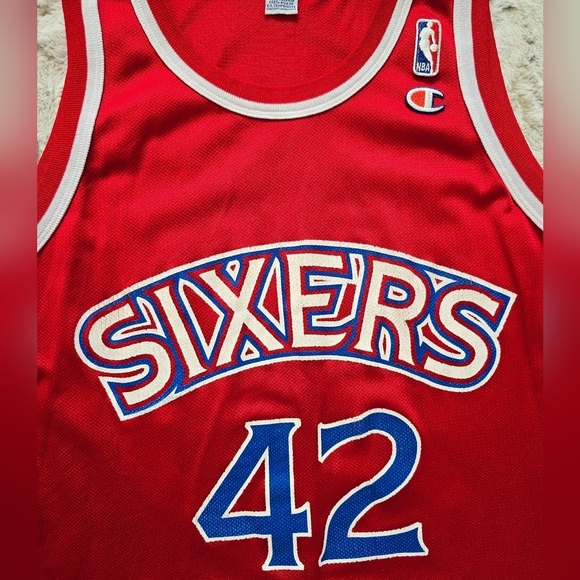 Vintage Champion Jerry Stackhouse #42 Sixers Jersey Large 44 - Picture 5 of 11